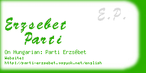 erzsebet parti business card